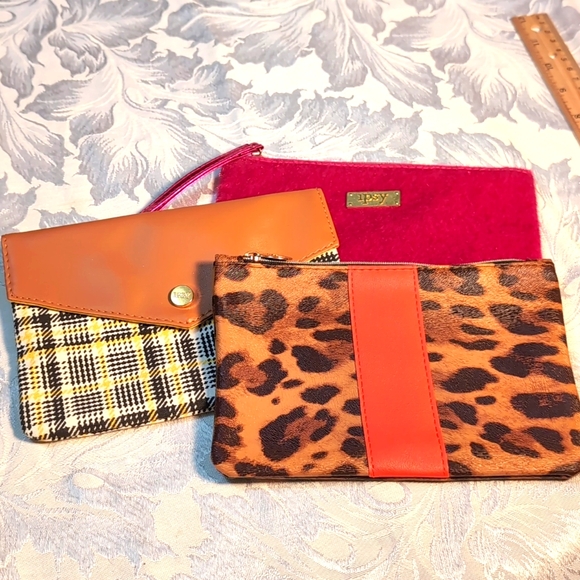 ipsy Handbags - 3 pc Makeup bags